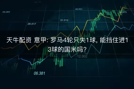 天牛配资 意甲: 罗马4轮只失1球, 能挡住进13球的国米吗?